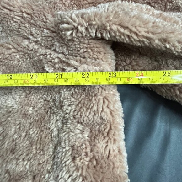 Anthropologie Sherpa Teddy Coat XL Long Coatigan Cozy Boho Amina - Picture 5 of 10